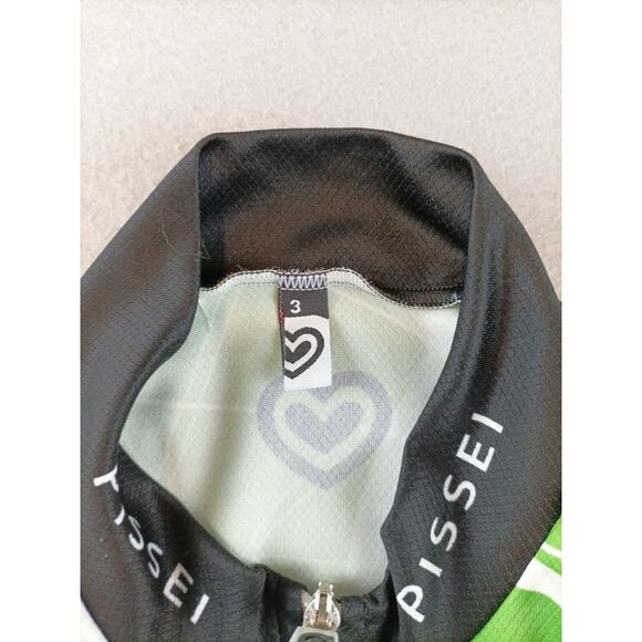 Pissei Ciclismo Classico Size 3 Small Green Cycling Jersey - Picture 4 of 7